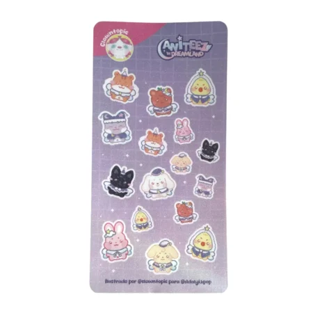 Hoja de stickers Ateez | Aniteez in Dreamland