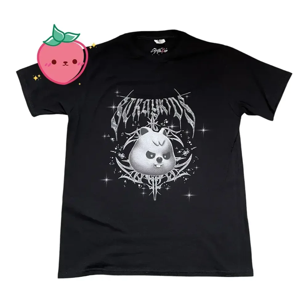 Camiseta Stray Kids | Evil Skzoo Han Quokka – Brillos en pedrería
