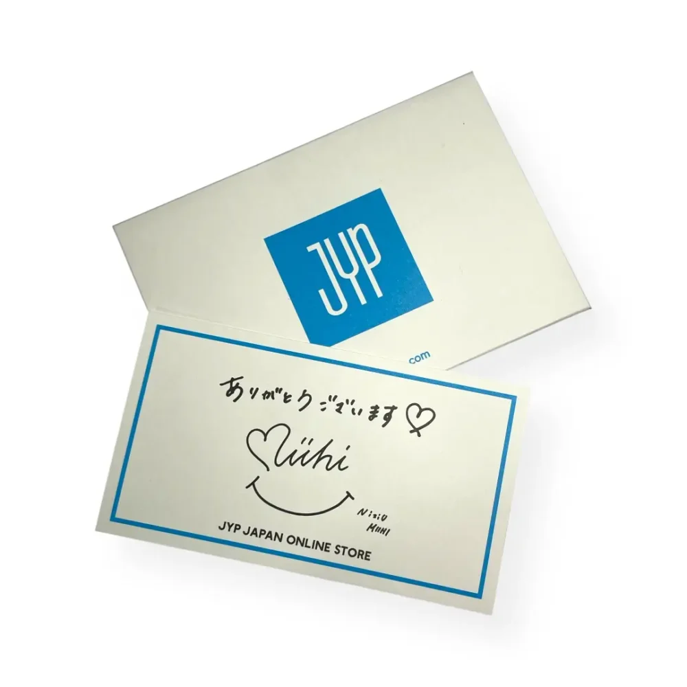 Tarjeta de agradecimiento JYP | Niziu Miihi