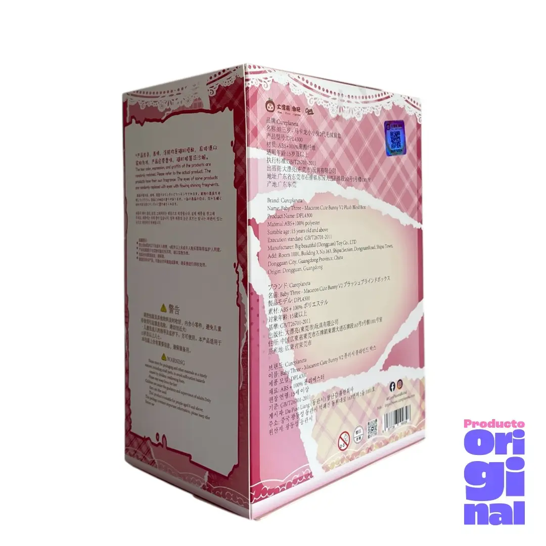Baby Three V2 Rabbit Macaron Cute Bunny Plush Series Blind Box - Imagen 2
