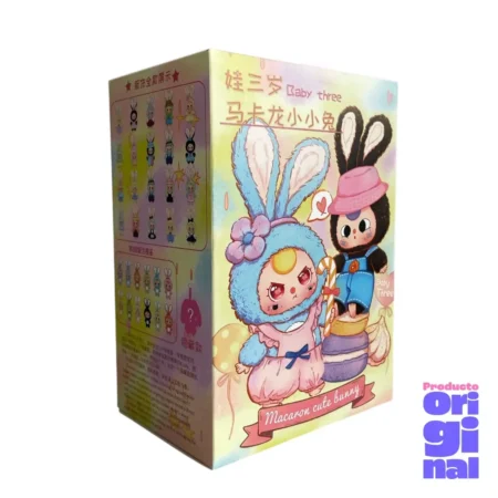 Baby Three Rabbit Macaron Cute Bunny Plush Series Blind Box