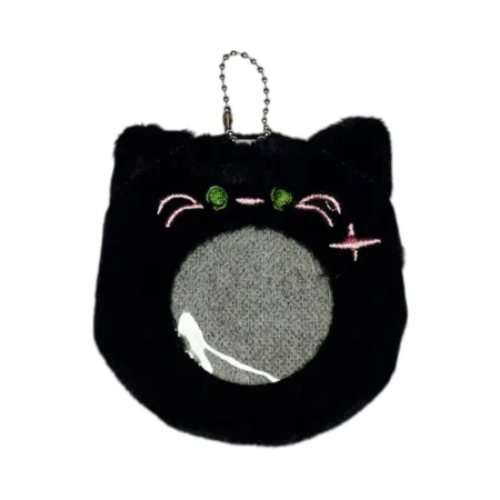 Protector para botones en peluche | Gato Negro