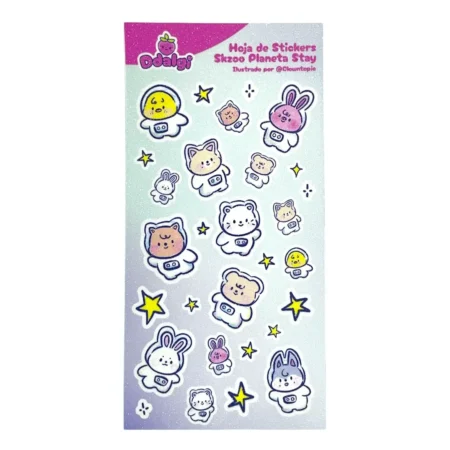 Hoja de stickers Stray Kids | Skzoo Planeta Stay