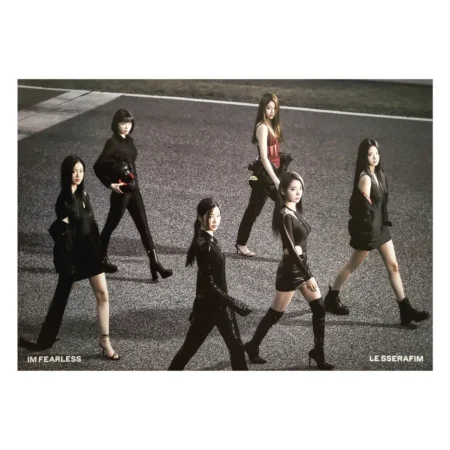 Le Sserafim Poster | Fearless | Photo Concept Vol. 1 Black Petrol