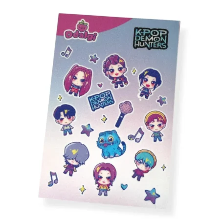 Hoja de stickers Kpop Demon Hunters