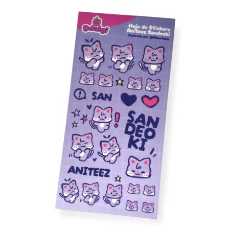 Hoja de stickers Ateez | San