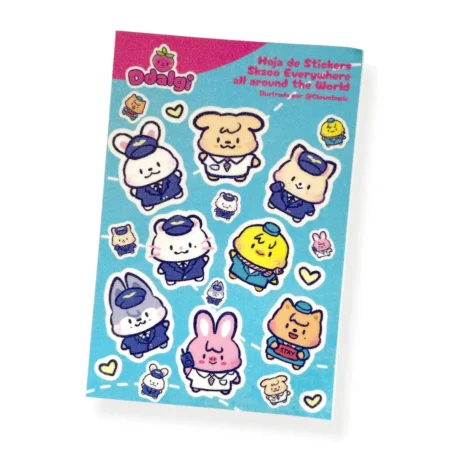 Hoja de stickers Stray Kids | Skzoo Everywhere All Around The World