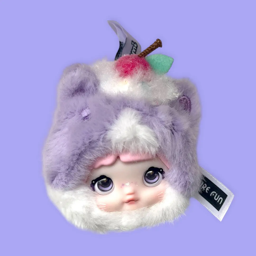 NOMMI 100% Sweetness Mini Plush Pendant | Taro With Cream