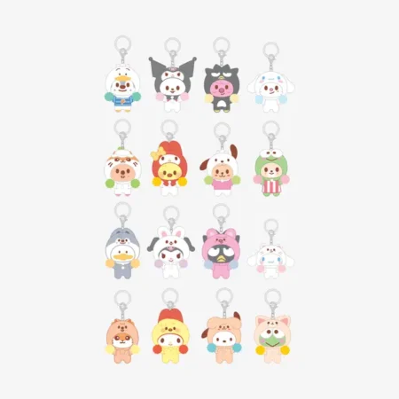 [PRE-VENTA] Stray Kids - Skzoo x Sanrio Characters - Secret Flocked Figure Keyring (Cheer Up Ver.)