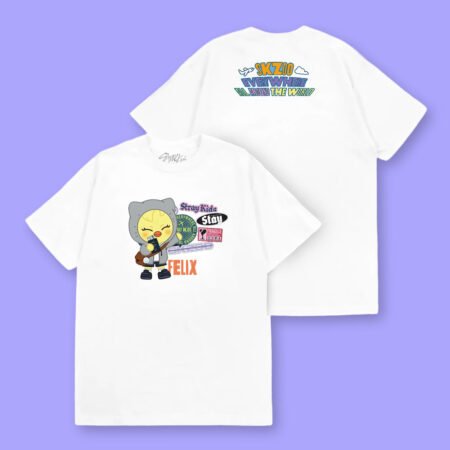 Camiseta Fanmade SKZOO Everywhere All Around The World | Felix [Preventa]