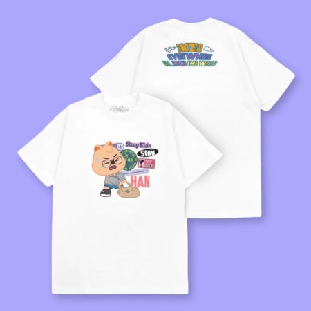 Camiseta Fanmade SKZOO Everywhere All Around The World | Han [Preventa]