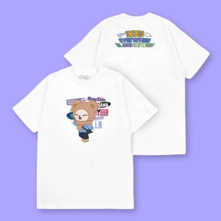 Camiseta Fanmade SKZOO Everywhere All Around The World | I.N [Preventa]