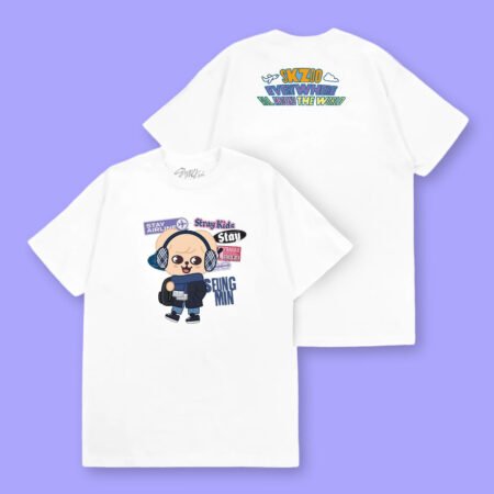 Camiseta Fanmade SKZOO Everywhere All Around The World | Seungmin [Preventa]